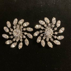 Signed Weiss Vintage Clip Earrings